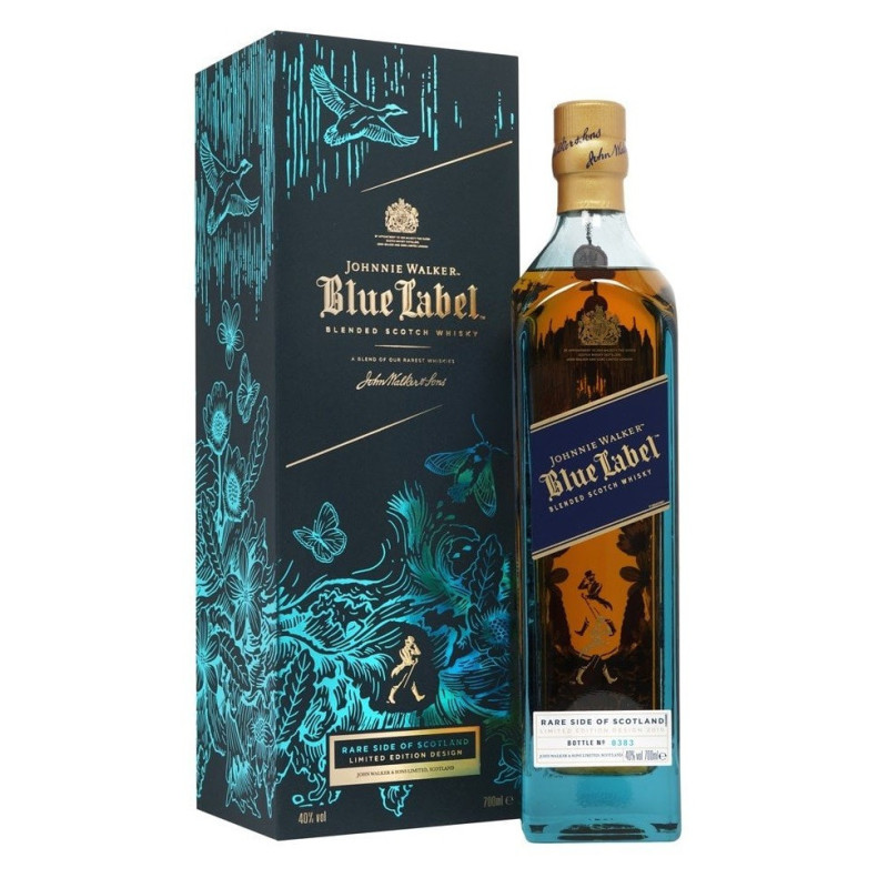 Johnnie Walker Blue Label Rare Side of Scotland whisky alkohole