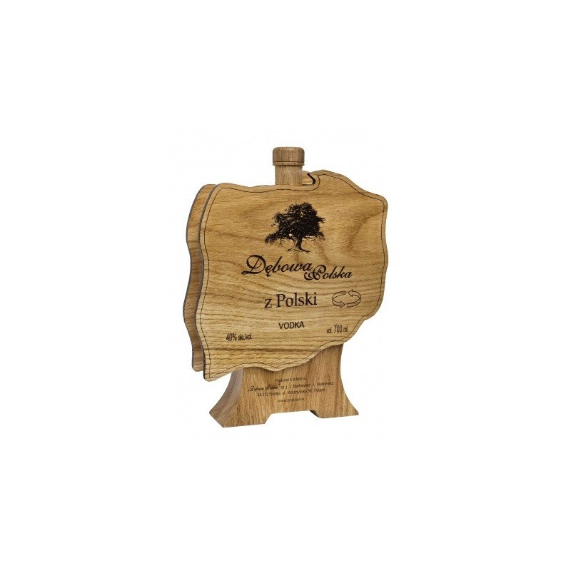 Dębowa Polska Mapa z Polski