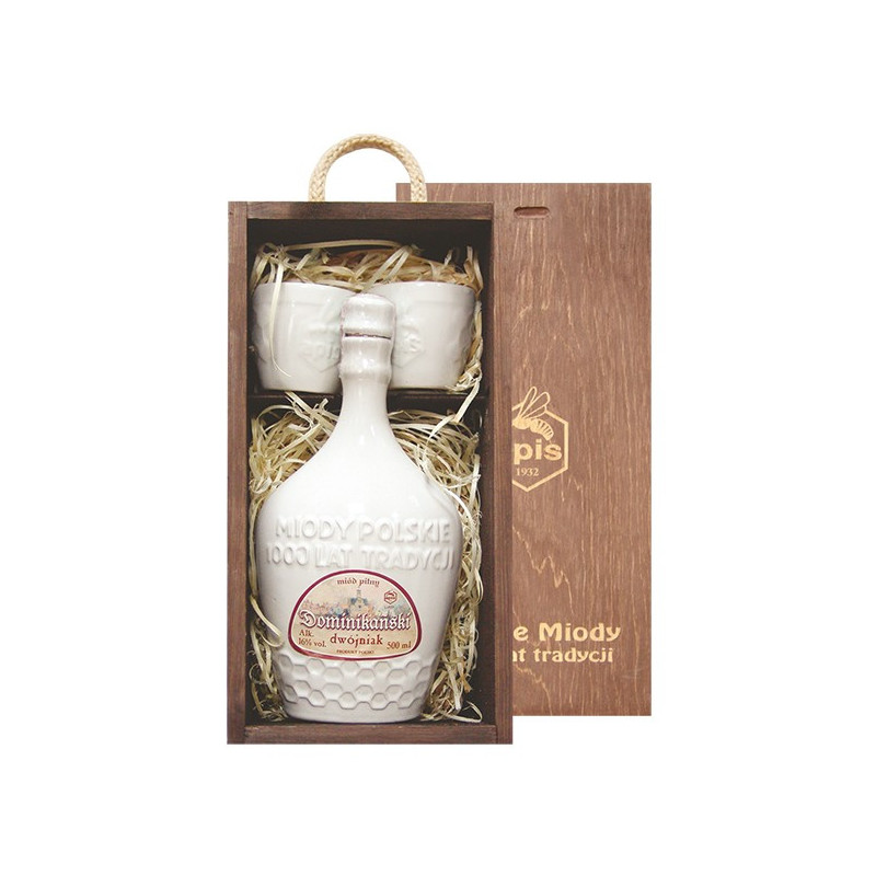 Dominikański Miód Pitny Dwójniak + czarki