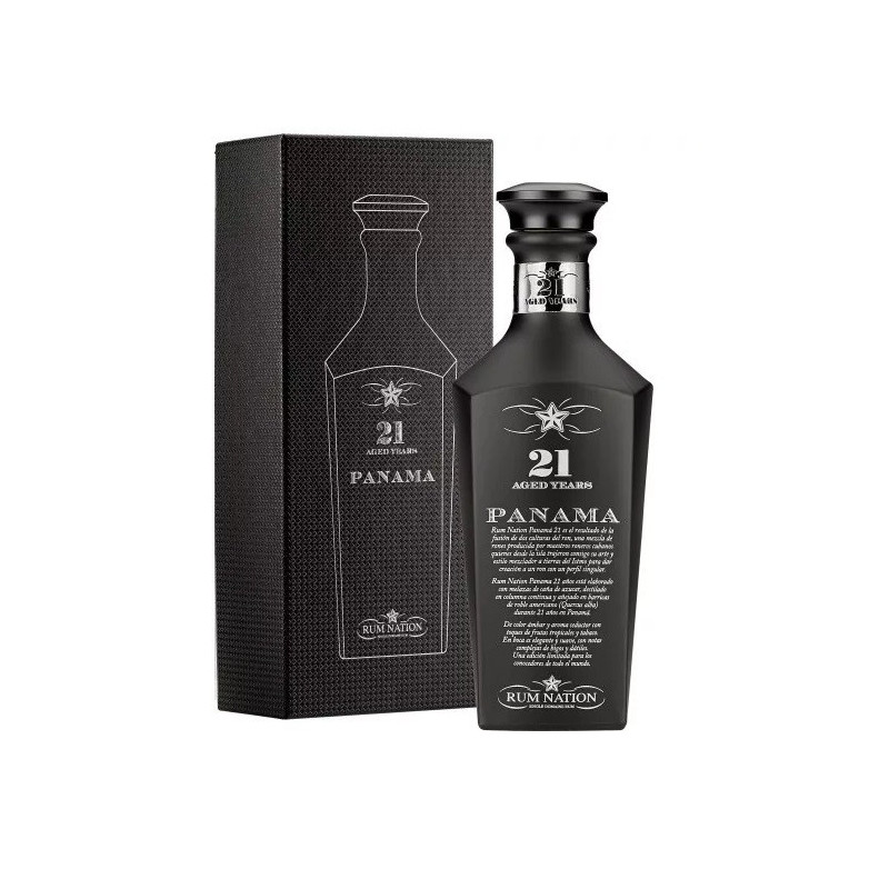 Rum Nation Panama 21YO Black Decanter