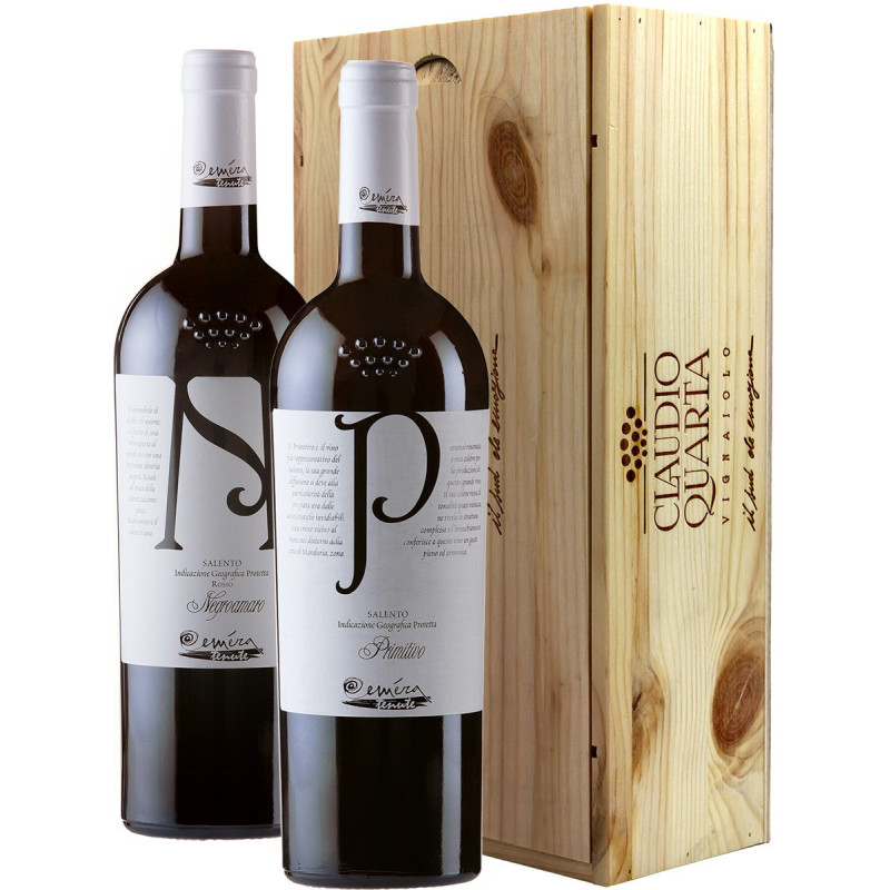 Zestaw Win Celebration 2x0,75l w drewnianej skrzynce