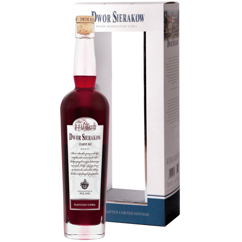 Dwór Sieraków Czarny Bez 0,7 l w pudełku
